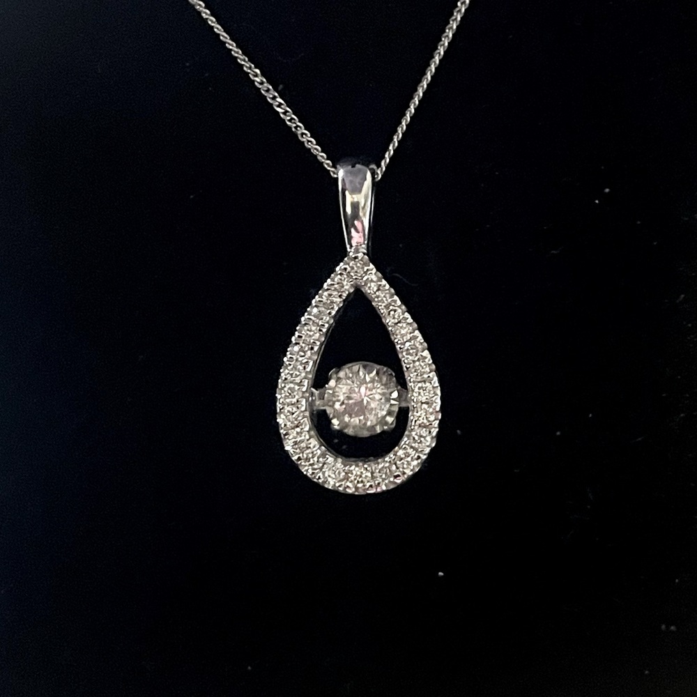 Unstoppable Love Diamond Pear necklace